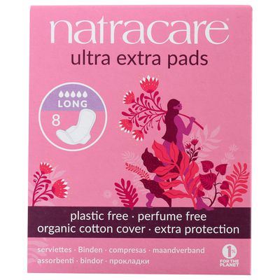Compresas Natracare Ultra Extra largas con alas